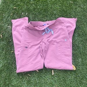 . Mauve FIGS scrub bottom